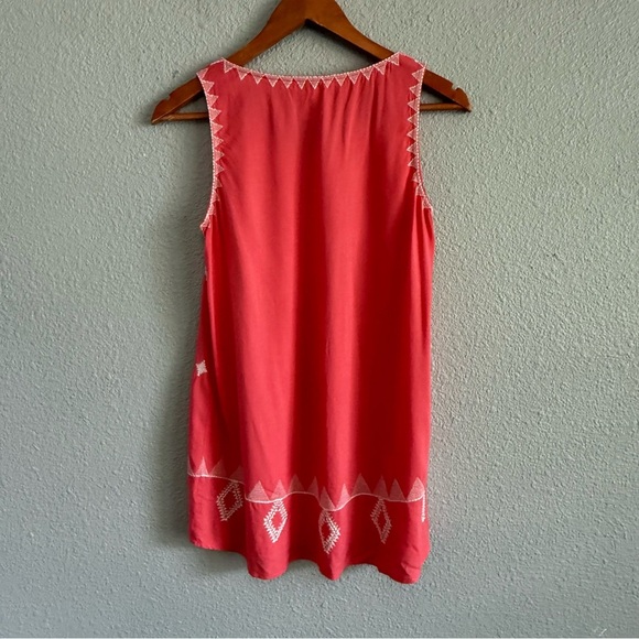Sundance‎ Pink Art of Geometry Embroidered Western Sleeveless Tank Size XS - Picture 3 of 5
